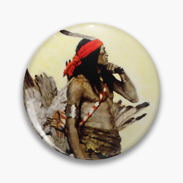 Item preview, N C Wyeth Western Painting “The Hunter”  designed and sold by PatricianneK.