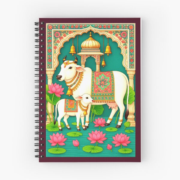 Item preview, Pichwai Art/Painting - Cow and Calf/Mother and Child/ House Warming/Indian Marriage/Wedding  designed and sold by ShreecreatE.