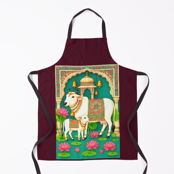 Item preview, Pichwai Art/Painting - Cow and Calf/Mother and Child/ House Warming/Indian Marriage/Wedding  designed and sold by ShreecreatE.