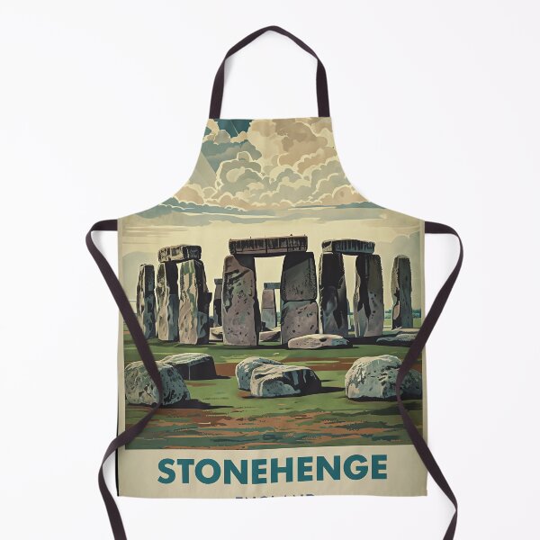 Item preview, Vintage Stonehenge Poster designed and sold by FestivityFinds.