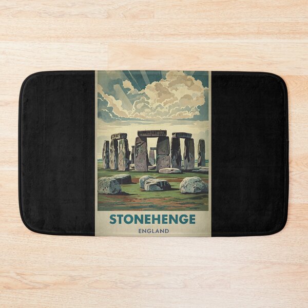 Item preview, Vintage Stonehenge Poster  designed and sold by FestivityFinds.