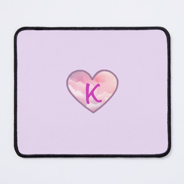 Item preview, Heart Pink Clouds “K” designed and sold by CEvansArt.