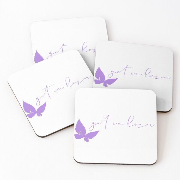 Item preview, Purple Get in Loser Sticker with Butterfly designed and sold by tinyindiangirl.