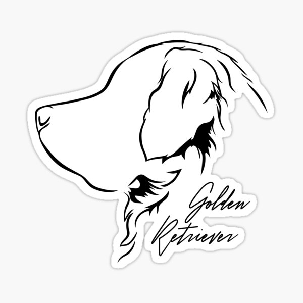 Artikel-Vorschau von Golden Retriever Profil Hunde Hund Jagdhunde Jagdhund, designt und verkauft von dogarts.