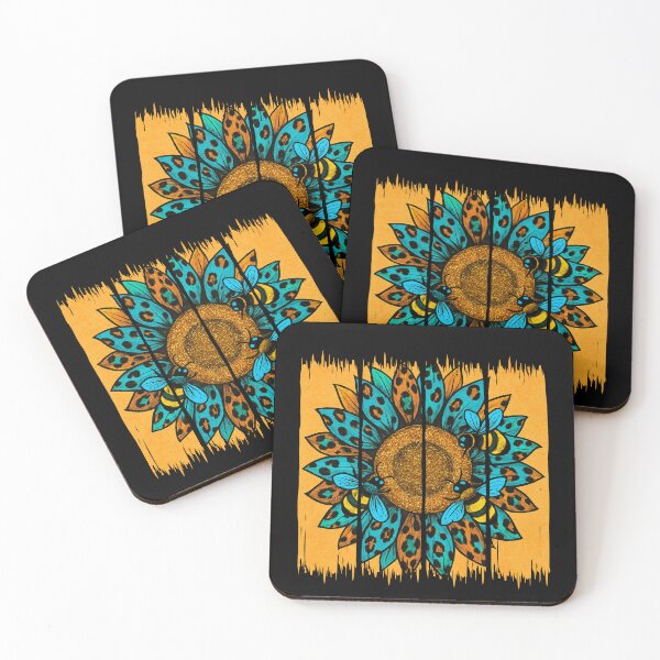 Item preview, Leopard Sunflowers and Bees designed and sold by BeansHotTees.