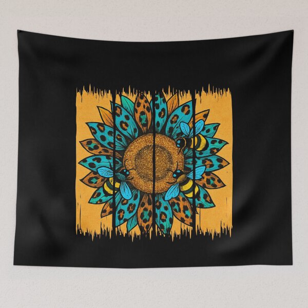Item preview, Leopard Sunflowers and Bees designed and sold by BeansHotTees.