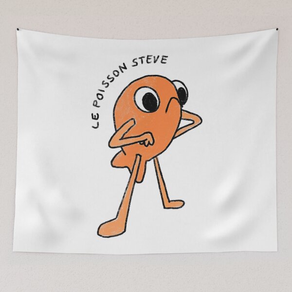 Item preview, Funny Popular Fish Le Poisson Steve designed and sold by Shaun-Arts.