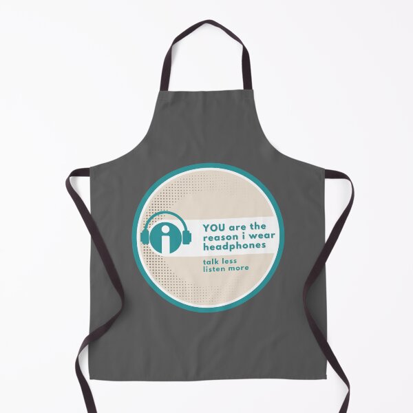 Item preview, You Are the Reason I Wear Headphones – Aqua Cool designed and sold by inki ikon press // Merch with Mood. We print what you're thinking! .