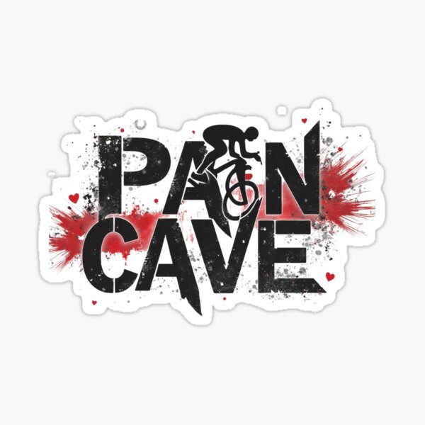 Item preview, Pain Cave – Hardcore Cycling Motivation Design for Athletes designed and sold by Triathlongram.