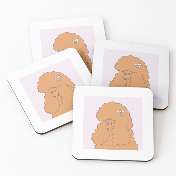 Item preview, Coquette Red Poodle Continental Sticker designed and sold by PippyPoodles.
