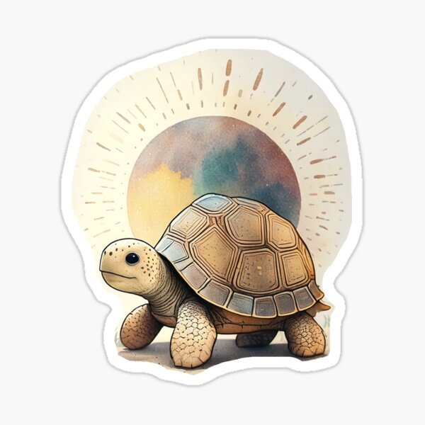 Item preview, Cute Earthy Tortoise  designed and sold by iridescent soul art.
