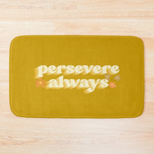 Item preview, Persevere Always quote yellow floral designed and sold by AngArtninovy.