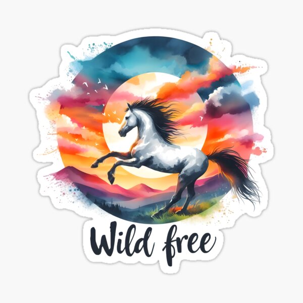 Aperçu de l'œuvre sauvage, libre, esprit libre créée et vendue par TrueArtVibes.