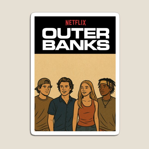 Aperçu de l'œuvre Outer Banks, personnages de Netflix  créée et vendue par Mauswohn.