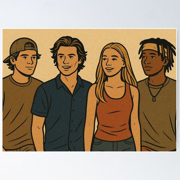 Item preview, Outer Banks, Netflix characters  designed and sold by Mauswohn.