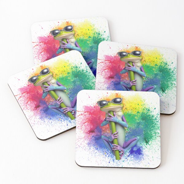 Item preview, Colourful  cool frog designed and sold by Renatha29.