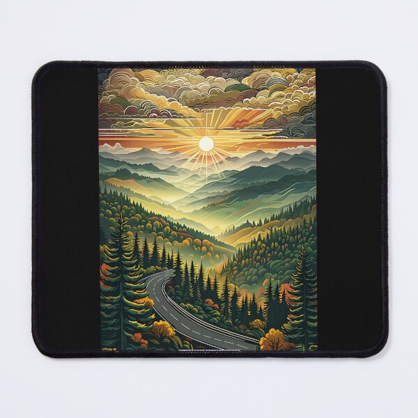 Item preview, Tennessee Sunset Landscape Poster designed and sold by FestivityFinds.