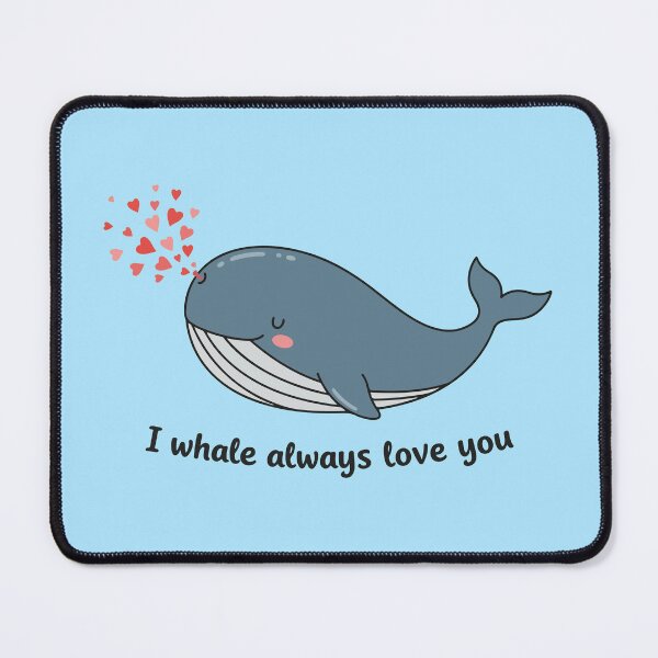 Item preview, I Whale Always Love You - Cute Whale Blowing Heart Sprays designed and sold by amithachapa.