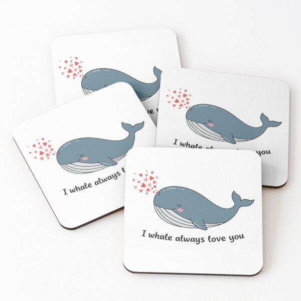 Item preview, I Whale Always Love You - Cute Whale Blowing Heart Sprays designed and sold by amithachapa.