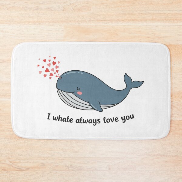 Item preview, I Whale Always Love You - Cute Whale Blowing Heart Sprays designed and sold by amithachapa.