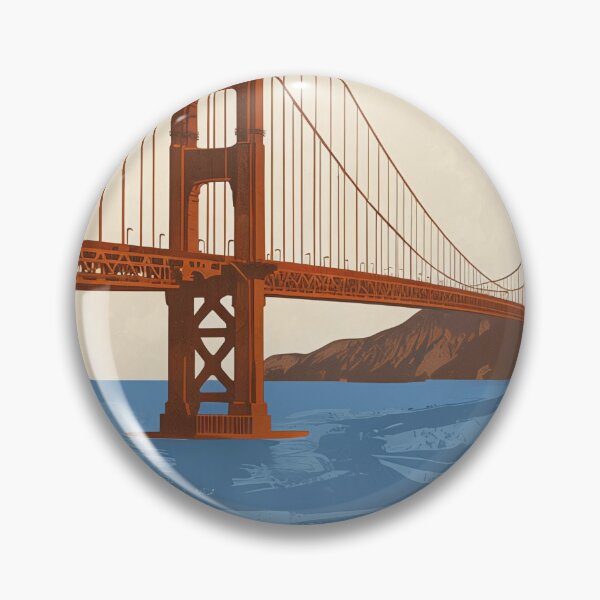 Item preview, Golden Gate Bridge San Francisco Travel Poster designed and sold by FestivityFinds.