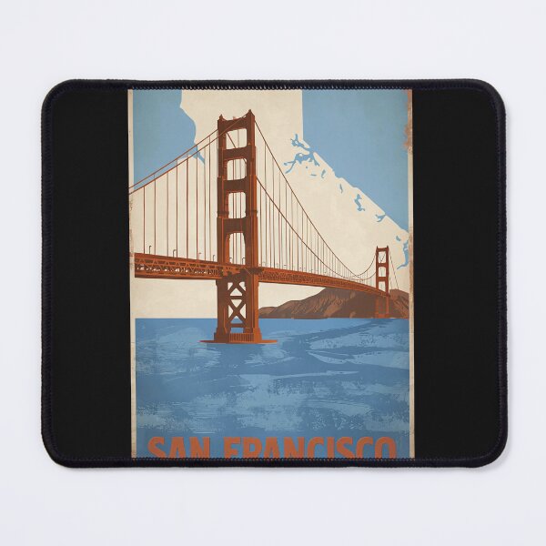 Item preview, Golden Gate Bridge San Francisco Travel Poster designed and sold by FestivityFinds.