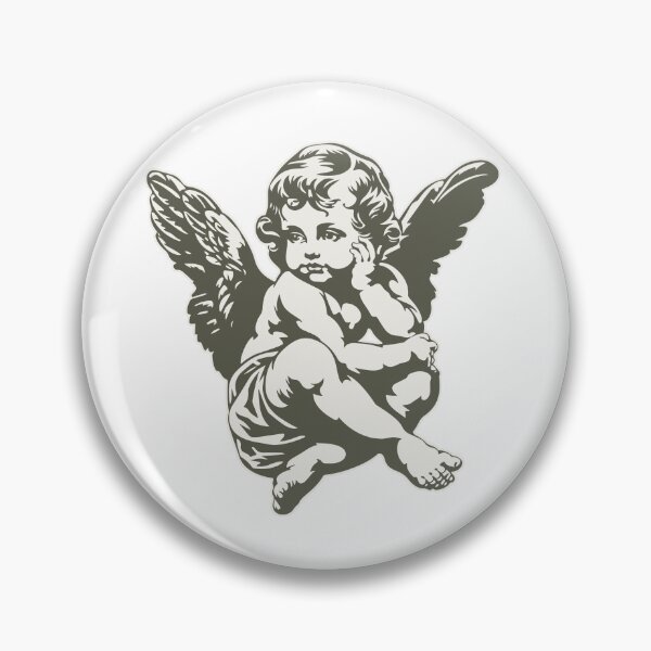 Item preview, Melancholy Angel – Vintage Cherub Art designed and sold by Broken Minimalister.