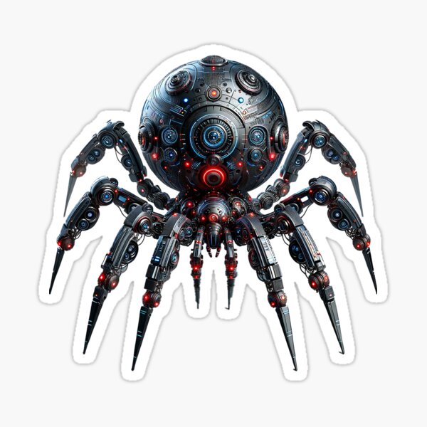 Item preview, Cyber Mech Spider – Futuristic Robotic Arachnid Design designed and sold by Muriedas Arts.