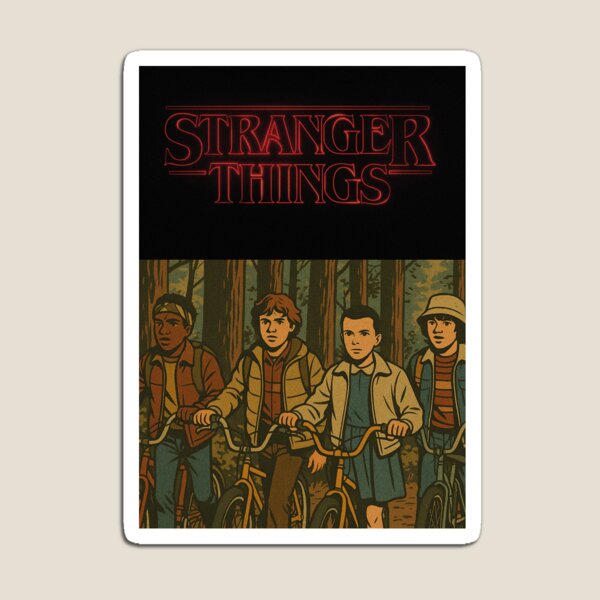 Aperçu de l'œuvre Stranger Things, série Netflix, personnages créée et vendue par Mauswohn.