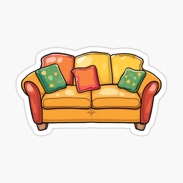 Artikel-Vorschau von Cartoon-Sofa, designt und verkauft von Giggl'n Gopher.
