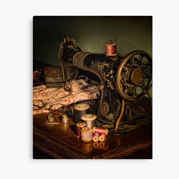 "vintage sewing machine" Canvas Print for Sale by utherpen Redbubble
