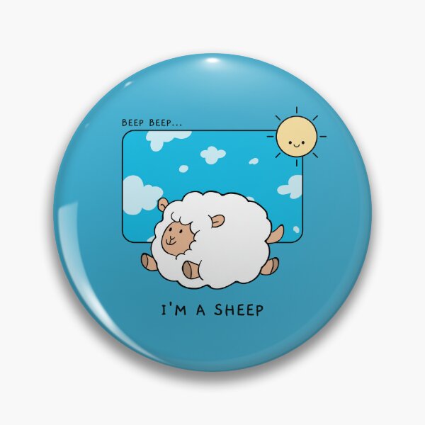 Item preview, BEEP BEEP! I'm a sheep. Goofy, weird and fun artwork by wonkydoodlein. Funny cat t-shirt. designed and sold by wonkydoodleink.