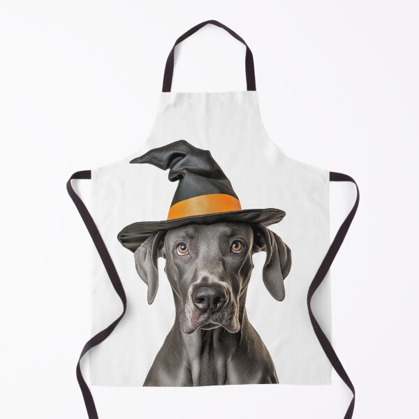 Item preview, Great Dane Dog Wearing Halloween Witch Hat designed and sold by LazyOwlStore.
