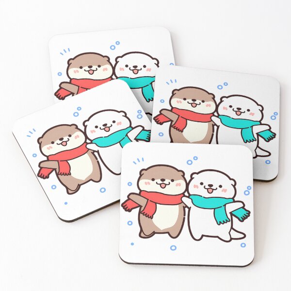 Item preview, Best Friend Otters designed and sold by Elinotes.