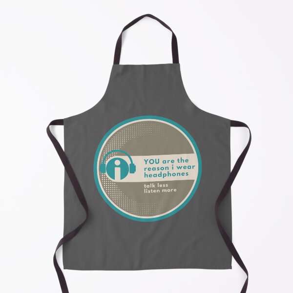 Item preview, You Are the Reason I Wear Headphones – Headphone Zone – Dark Teal designed and sold by inki ikon press // Merch with Mood. We print what you're thinking! .