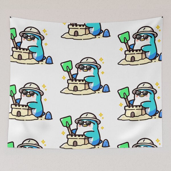 Item preview, A Penguin Building a Sandcastle designed and sold by Elinotes.