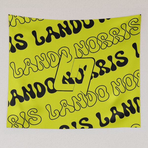 Item preview, Lando Norris LN yellow black helmet color inspired pattern  designed and sold by Pink Polar F1.