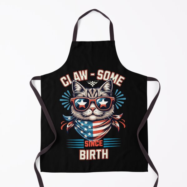 Item preview, Claw-Some Since Birth Cat – Patriotic Cool Kitty for Animal Lovers designed and sold by RomeoSketches.