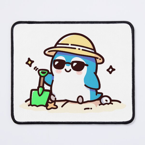 Item preview, A Penguin Building a Sandcastle designed and sold by Elinotes.
