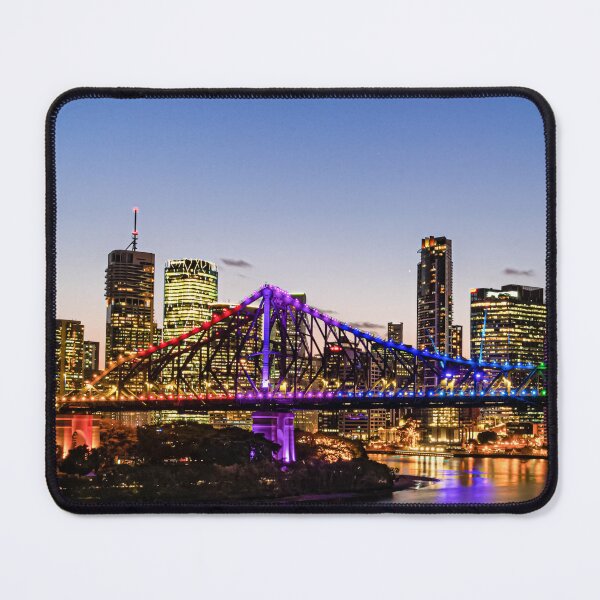 Item preview, Brisbane Story Bridge Illuminated at Dusk designed and sold by Aure50.
