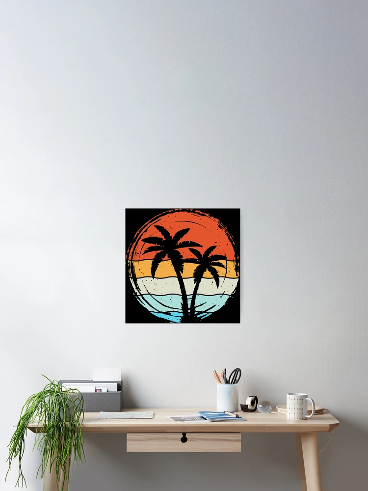 Thumbnail 2 of 3, Poster, Retro Design - Palm Tree designed and sold by RWT-Design.