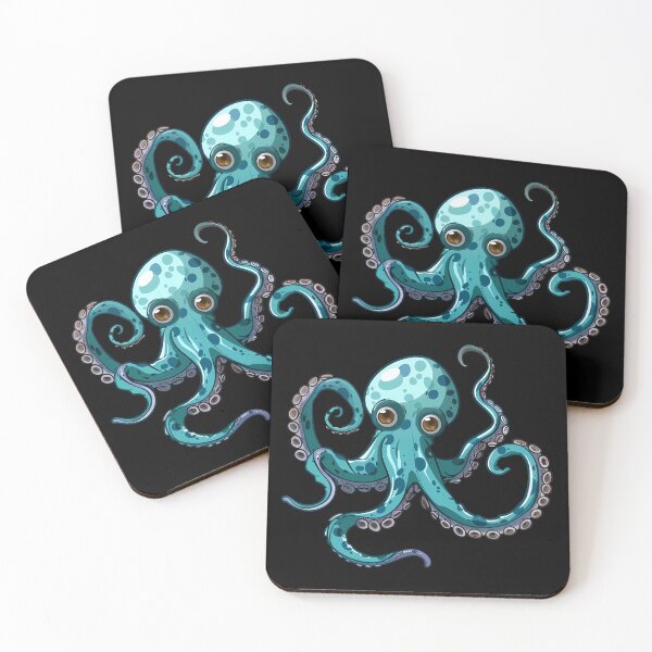 Item preview, Cute Blue Octopus designed and sold by Giggl'n Gopher.