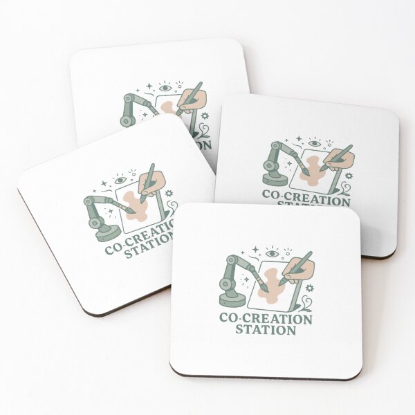 Item preview, Co-Creation Station – Human and Robot Making Art Together | AI Meets Creativity Design designed and sold by DJCApparel.