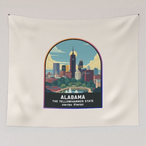 Artikelvorschau, Alabama (AL), Bundesstaat der Vereinigten Staaten von Amerika entworfen und verkauft von PinkandP.
