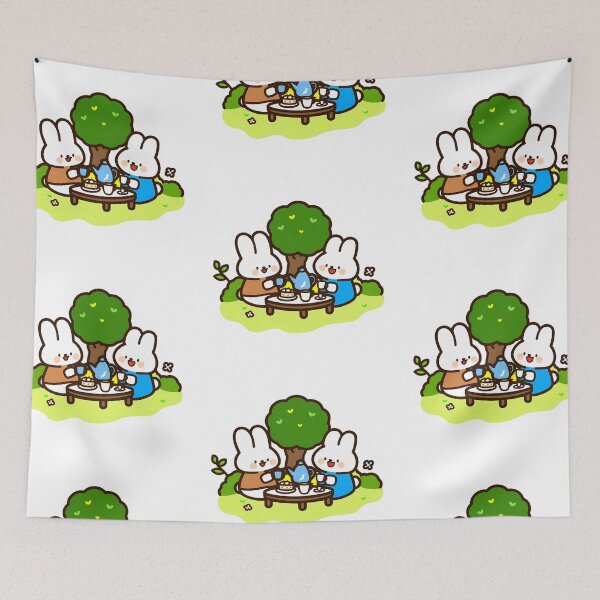 Item preview, Spring Picnic with a Bunny designed and sold by Elinotes.