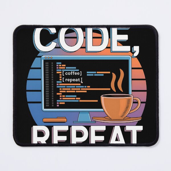 Item preview, Code, Coffee, Repeat – Programmer Lifestyle designed and sold by Evolved Ape.