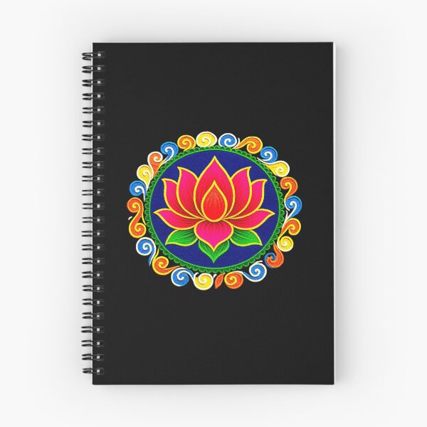 Item preview,  Pink Lotus/muggu/ kolam/Lotus Flower Rangoli powder designed and sold by ShreecreatE.