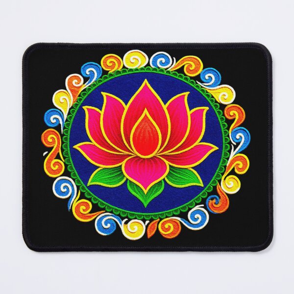 Item preview,  Pink Lotus/muggu/ kolam/Lotus Flower Rangoli powder designed and sold by ShreecreatE.