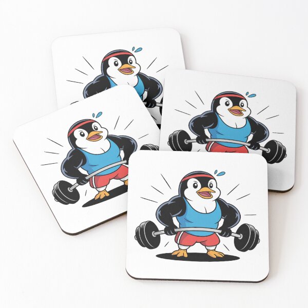 Item preview, Strong Muscular Gym Penguin designed and sold by MonkiFlipp.