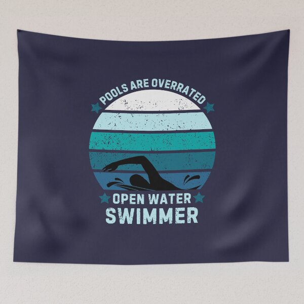 Item preview, Funny Open Water Swimming Motivational Wild Swim designed and sold by StrideSuccess.